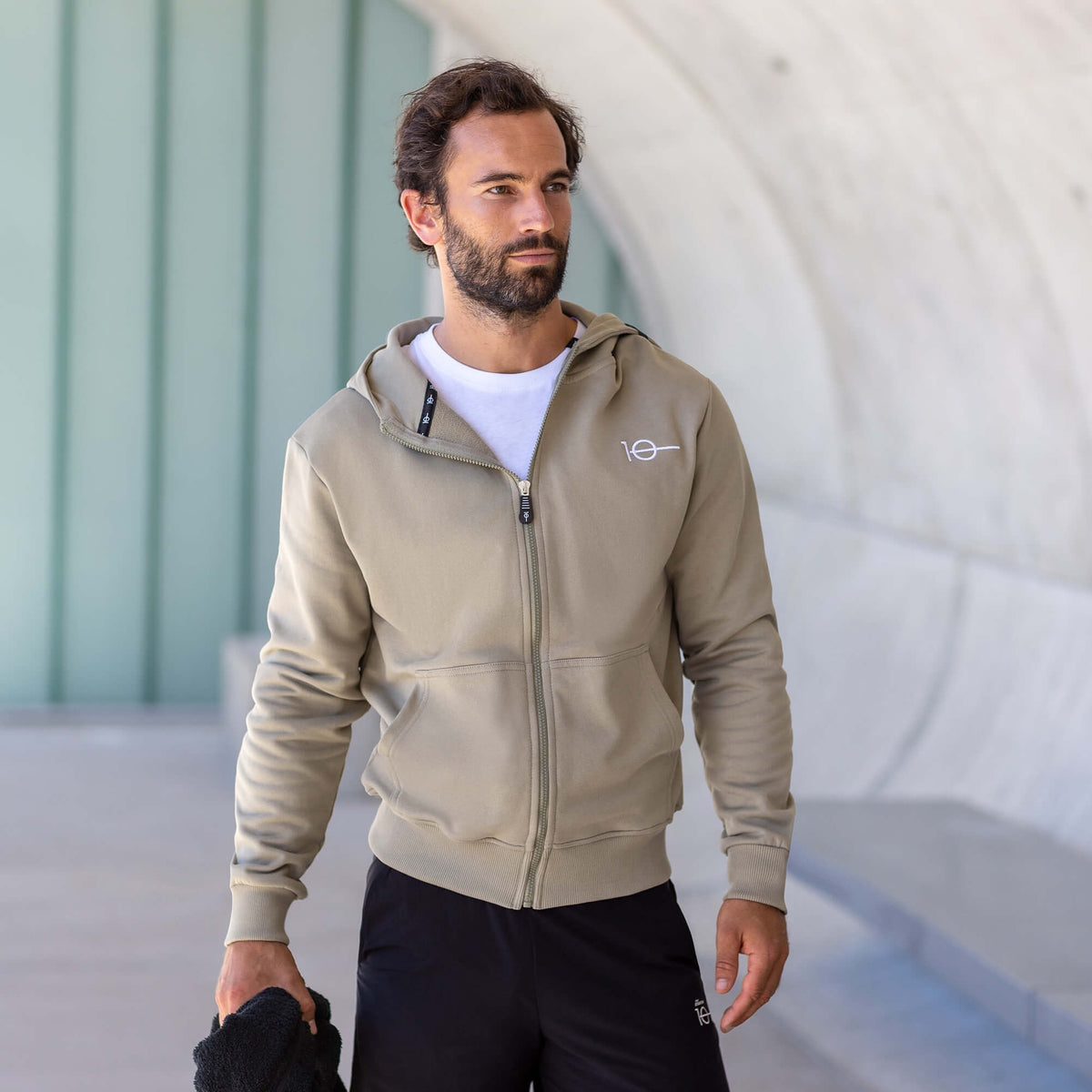 Cotton zipper hoodie sales